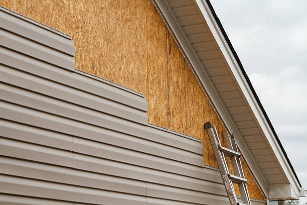 Professional Storm Damage Siding Repair technician working in Prospect, CT